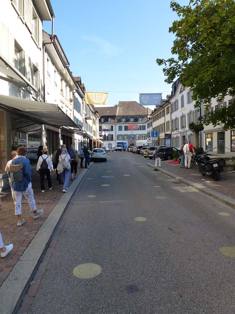 Seitenstrasse in der Stadt Frauenfeld